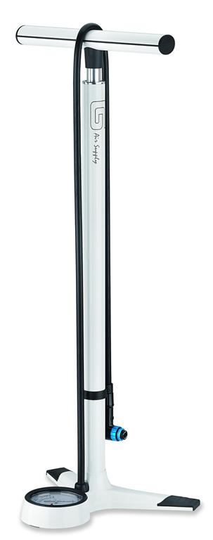 Hi-polish Alum Floor Pump with Clever Twin-valve