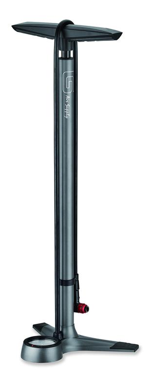 HIGH PRESSURE ALUM FLOOR PUMP W/CLEVER TWIN-VALVE