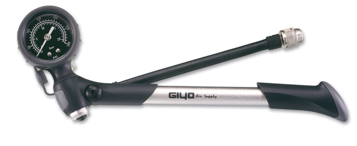 Compact Shock Pump W/Removable Gauge