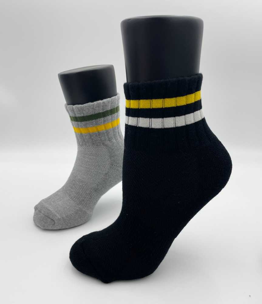 橫紋厚底氣墊襪 (L)