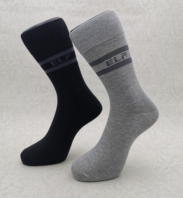 竹炭二橫紋男休閒襪