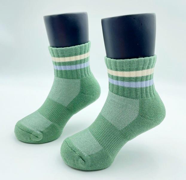 橫紋厚底氣墊童襪 (L)