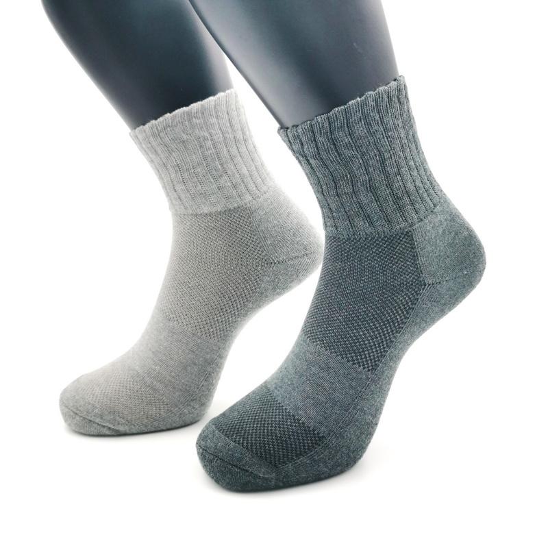 中性無痕短統運動襪 深灰 加大款