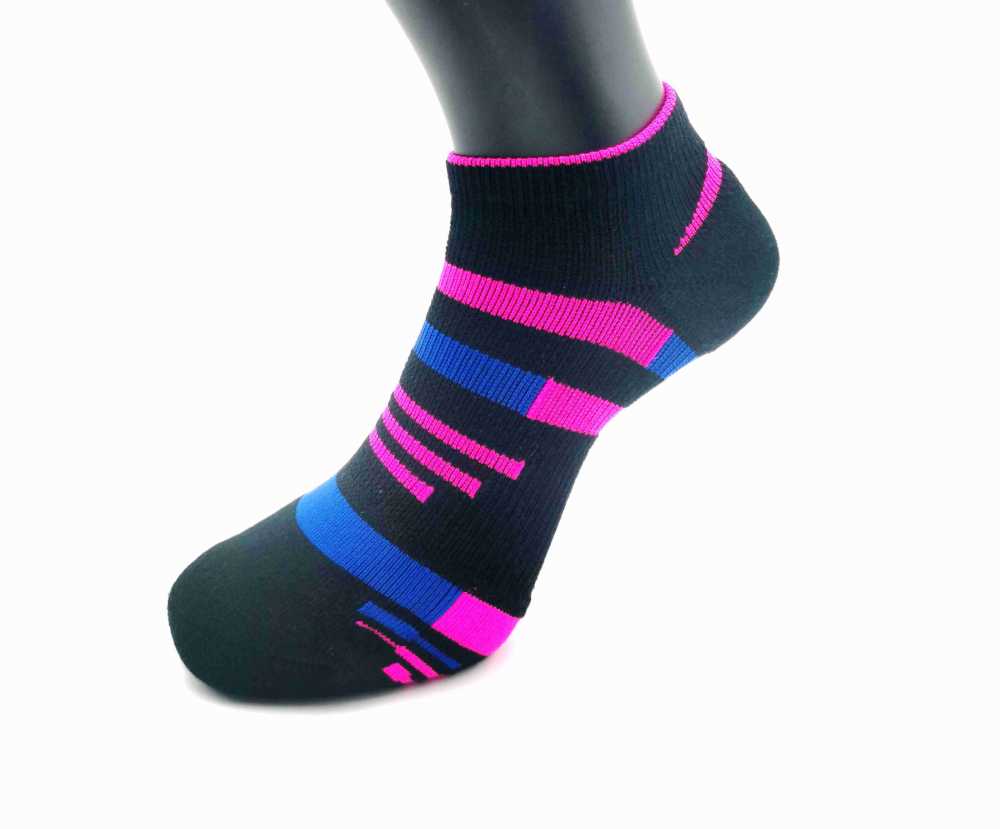 棉質線形足弓加壓慢跑運動襪