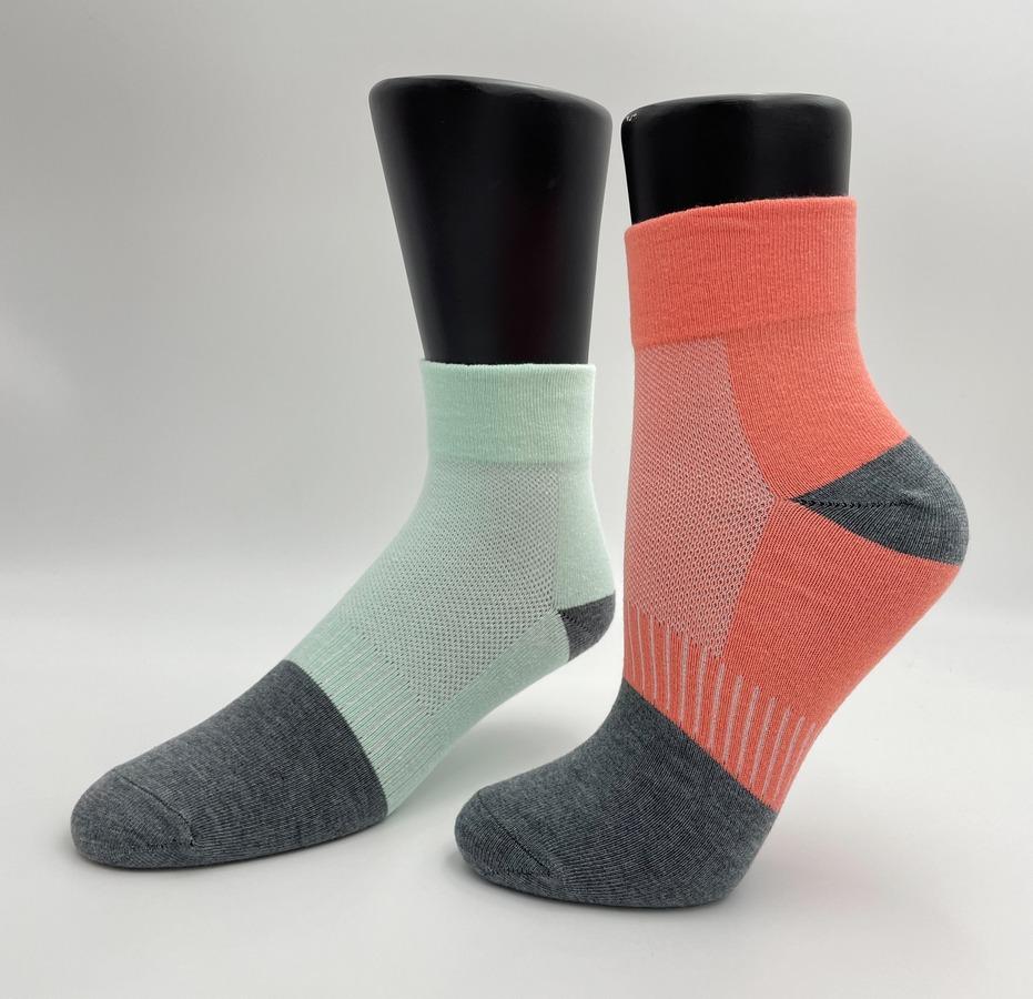 棉彩色寬口無痕休閒襪