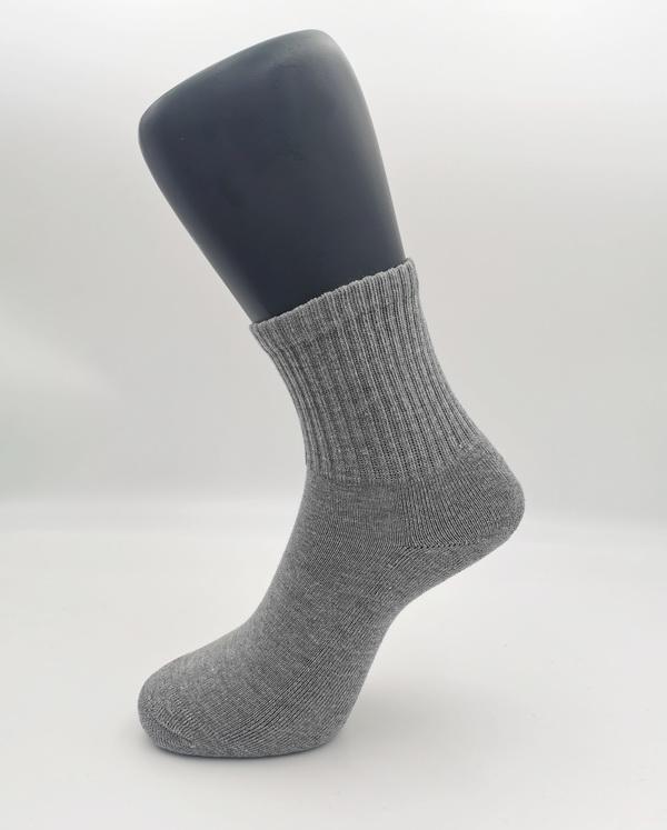 中性氣墊運動襪-中灰色（無LOGO ）