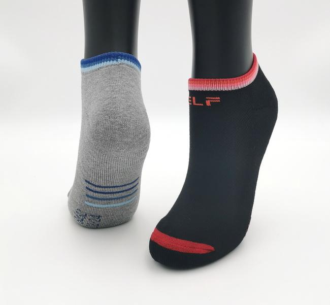 彩虹船型氣墊襪 黑色 <3雙特惠入>