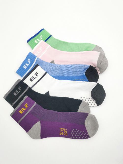 竹炭短統止滑氣墊單車運動襪