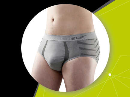 竹炭 / 銀纖維 機能美型男用三角褲 - 灰