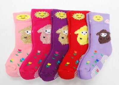 寬口魔術長毛巾襪(小綿羊) (止滑)