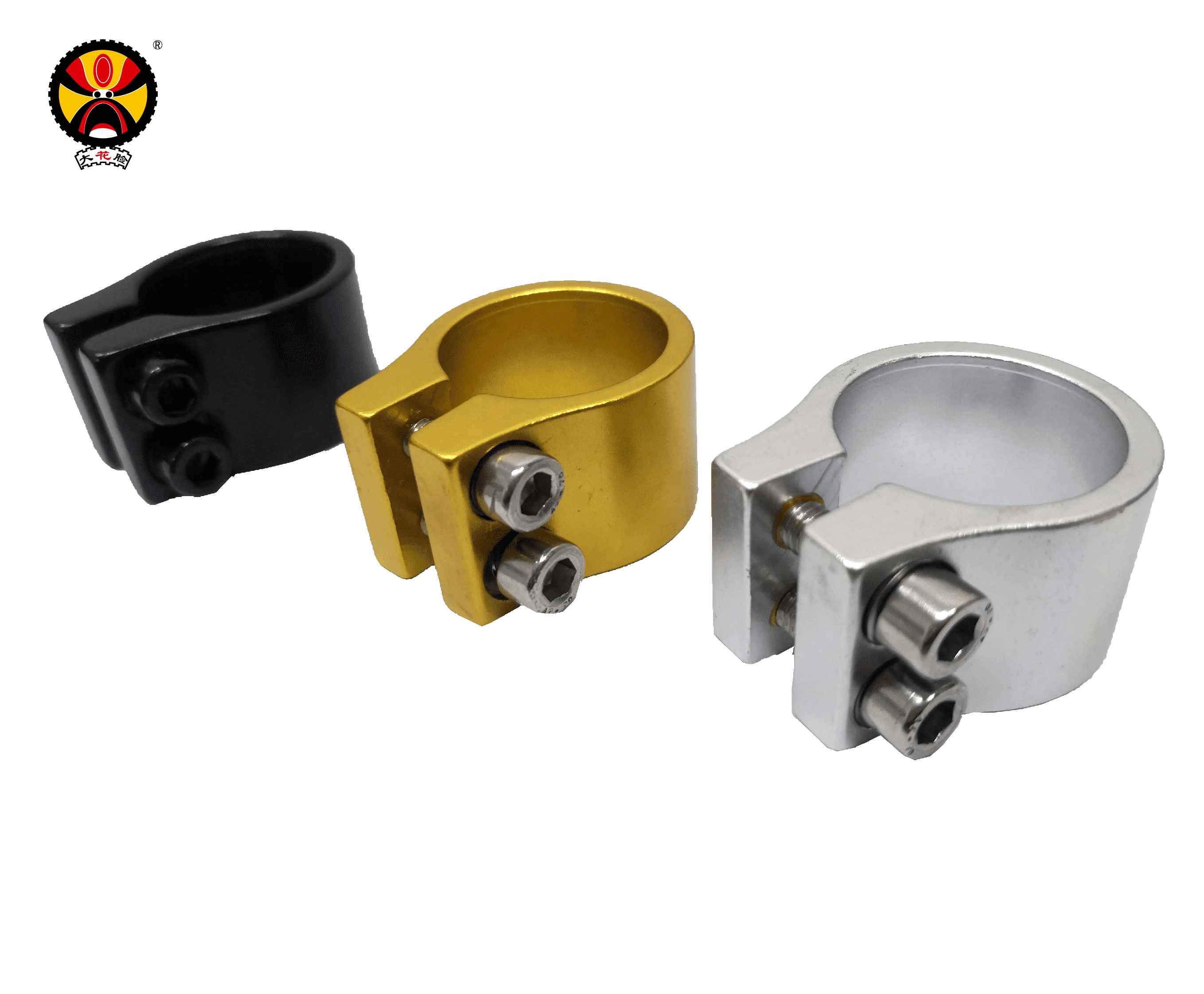 31.8mm Two Screws Alloy Double Lock Seatpost Clamp