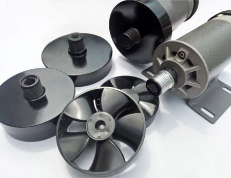 高承載力跑步機馬達用飛輪，皮帶輪可搭配 Φ 83mm~ Φ 127mm 馬達外徑