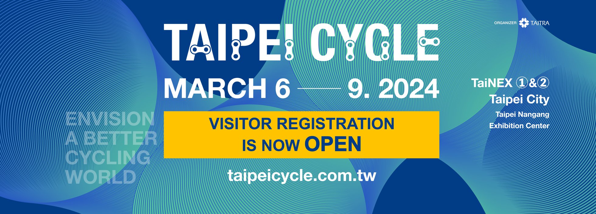 2023 TAIPEI CYCLE SHOW booth: Hall 1 / K0508