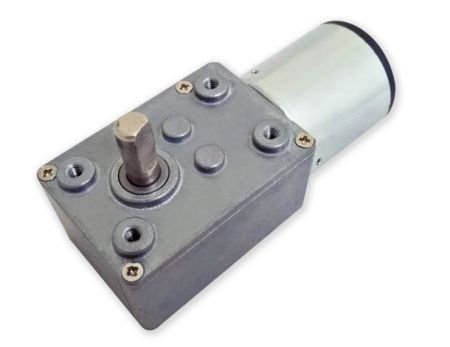 高扭力90度直角出力軸蝸桿蝸輪 46mm 外徑搭配 29mm 6V直流馬達